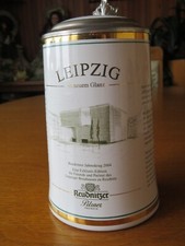 Bierkrug Reudnitzer Brauerei, Jahreskrug 2004, Mit Zinndeckel, unbenutzt