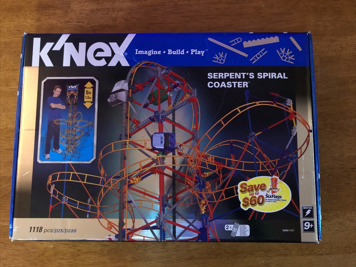 K'NEX Serpent Spiral Motorized Roller Coaster | eBay