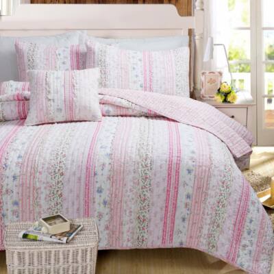 soft pink quilt