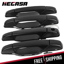 Set of 4 Door Handles Front & Rear For Chevy GMC Tahoe Yukon Sierra 07-14 Black