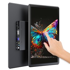 Used 15.6" 1080P Full HD Portable Monitor Touch Sreen Second LCD Display VGA USB