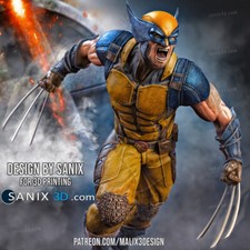 WOLVERINE, X-MEN, 1/4-1/24, FIGUR, FAN ART, 3D-DRUCK, STATUE, SANIX3D, MFW