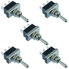 5 X On-Off-On Interrupteur à Bascule Spdt 25A 12VDC