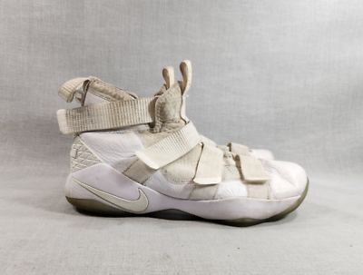 Size 14 - Nike LeBron Soldier 11 Triple White for sale
