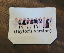 Taylor Swift Zippered Canvas Makeup Bag Unbranded