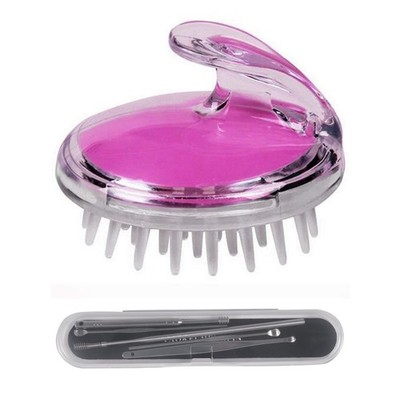 1 Stück Shampoo Kopfhaut Kopf Dusche Massage Peeling Haarbürste Kamm & 5 Stück Unisex2390