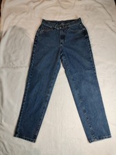 Lee Mom Jeans Womens 10 High Waist Tapered Leg Dark Wash USA Made Vintage Denim