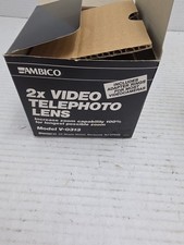 Ambico 2x Video Telephoto Lens, Model V-0313, Vintage, Longest possible zoom