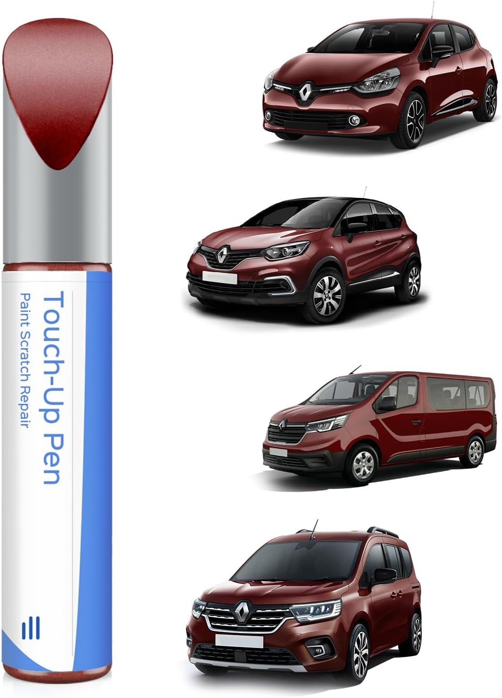 B76 Rouge De FEU Metallic Touch Up Paint for Renault Exact Match - Touch Up Scr