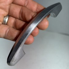 Vintage Mid Century Modern Single Silver Tone Metal Drawer Pull Handle