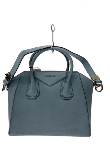 GIVENCHY Handbag Leather Blu Used
