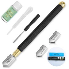 Glass Cutter 2mm-20mm with Carbide Tip, Automatic Oil Feed, Pencil Style, Oil
