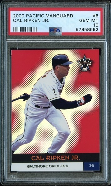 2000 PACIFIC VANGUARD #6 CAL RIPKEN JR. PSA 10 POP 6!