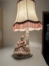 Lampe Erbst&uuml;ck Porzellan Mit Schirm