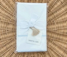 NEW Serena & Lily Bristol Percale Euro Pillow Sham-Sky Blue