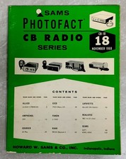 Vintage Sams Photofact CB Radio Series CB-18 November 1968 Manual Book Magazine