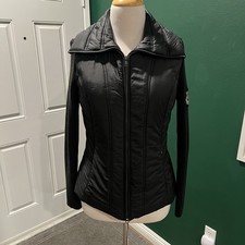 Tommy Hilfiger Mixed Media Puffer w/Knit Sleeves - Medium
