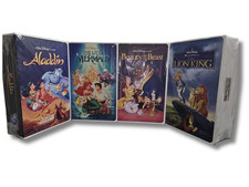 Disney Classic VHS Boxed Silk Touch Throw 50"  70" COMPLETE SET OF 4 