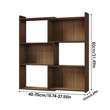 Stretchable Wooden Bookshelf Small Bookcase Shelving Display Storage Unit Stand