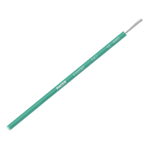 Pacer Group WUL18GN-35 Pacer Green 18 AWG UL Marine Wire 35' - Bild 1 von 3