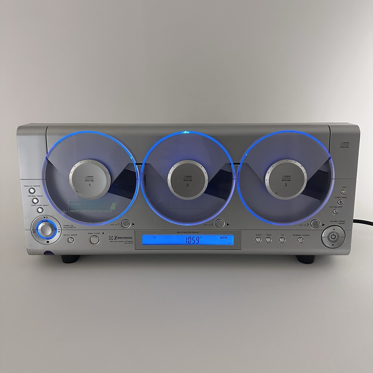 Emerson MS3103 Triple Play 3 Disc CD Player Stereo Parts or Repair
