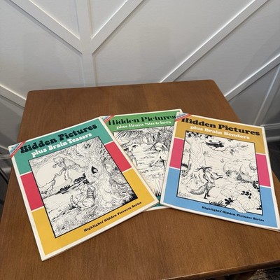 Vintage Highlights Hidden Pictures Plus Brain Teasers 1981 Magazines Set Of 3