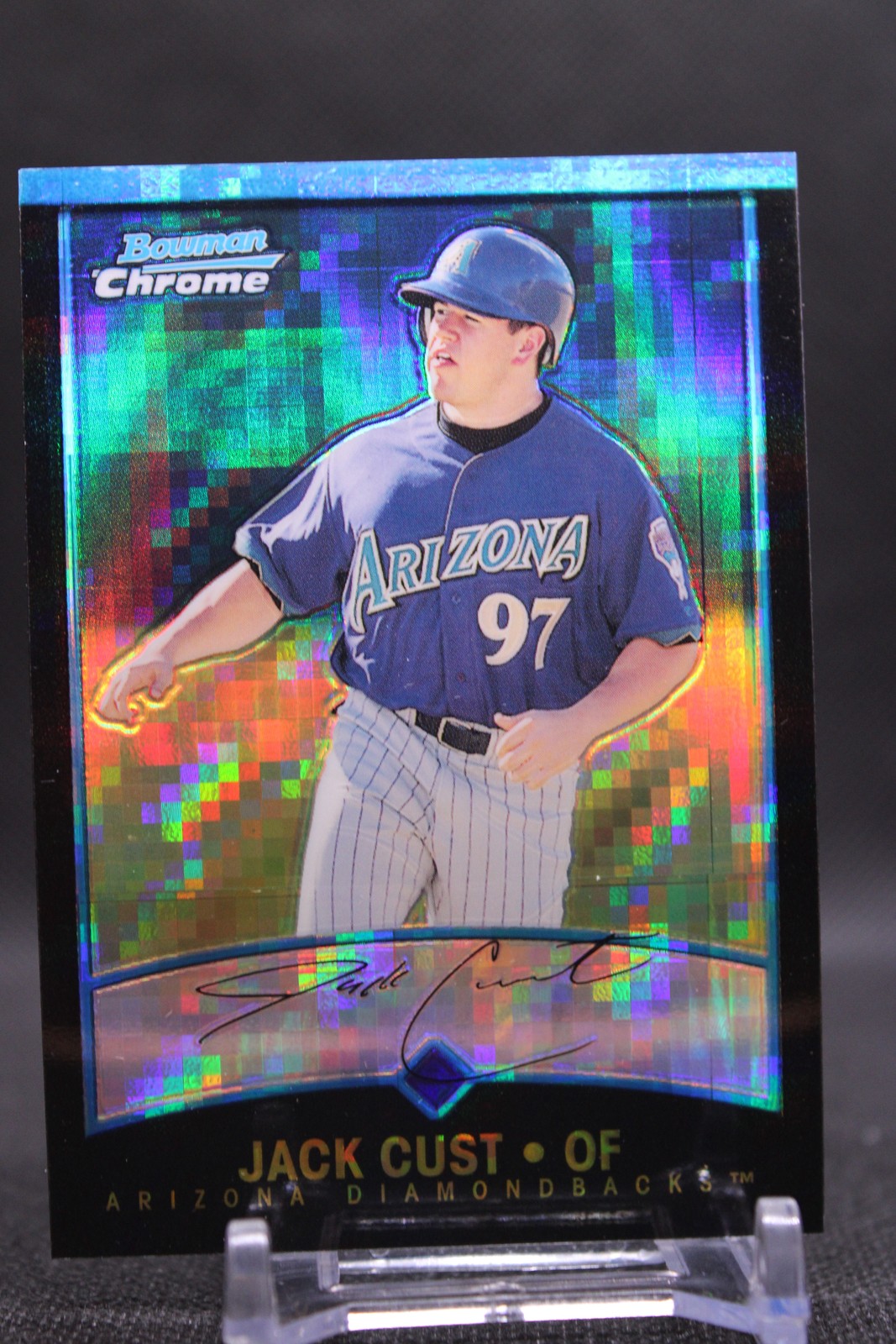 Jack Cust #245 2001 Bowman Chrome X-Fractors Arizona Diamondbacks