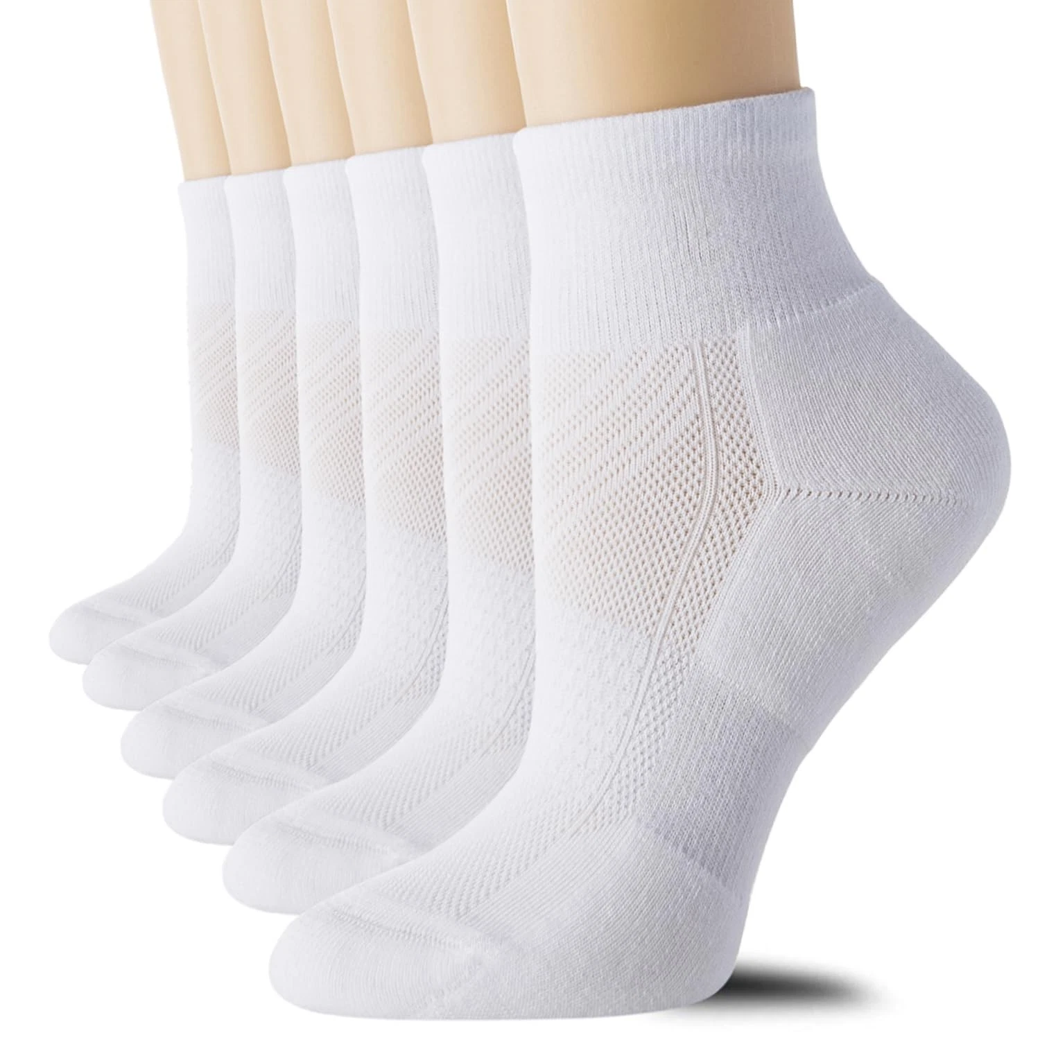 6 Pack Women's Ankle Socks with Cushion, Sport Athletic Running Socks, 6 Pair...