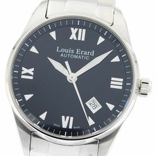 Louis Erard Heritage Date Auto Men's Watch Elegant Silver From Japan