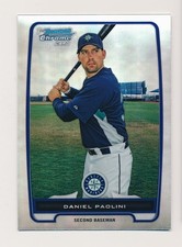 DANIEL PAOLINI ⚾ 2012 Bowman Chrome Prospects #BCP190 Refractor Seattle Mariners