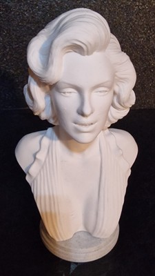 Marilyn Monroe Büste 125 mm blonde Frau Statuette PLA Modell weiß oder marmorfarben