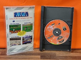 Sega Rally Championship Long Box (Sega Saturn, 1995) Complete ~ Tested & Works