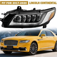 Left LED Headlight Assembly Compatible with 2017-2020 Lincoln Continental