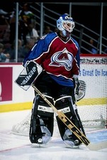 Goaltender Craig Billington Colorado Avalanche in action at a game- Old Photo