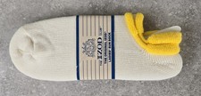 Vtg 80's Izod Women s Roll Top Socks Lemon Yellow Sissy Style Orlon FREE US SHIP