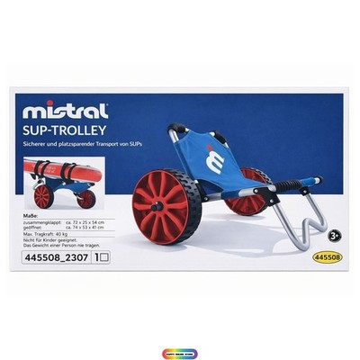 Mistral  SUP Trolley Transportwagen Inklusive Gurte zur Sicherung Neu Ovp