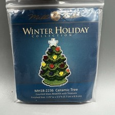 Christmas Ceramic Tree Glass Bead Kit Treasure by Mill Hill Treasure MH18-2236