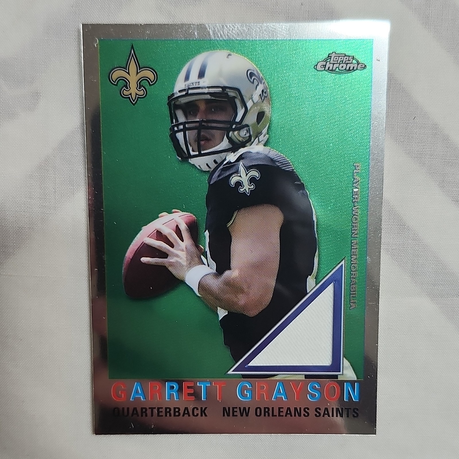 Topps 2015 Chrome Garrett Grayson Saints 60th Wal-Mart Relic #T60R-GG
