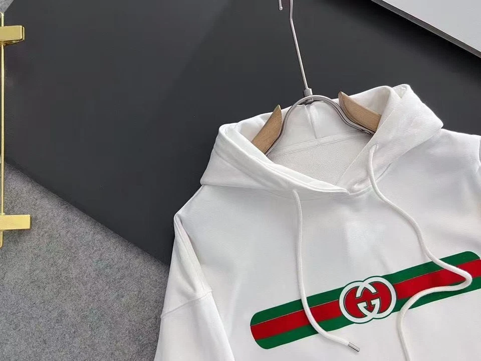 Gucci Clásico Con Capucha Blanco Unisex Sudadera con Capucha Talla:L Foto 2 de 4
