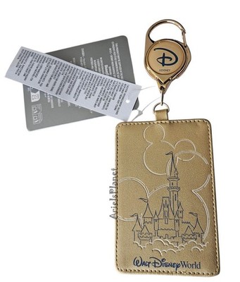 2026 Walt Disney World Parks Cinderella Castle Retractable ID Holder Badge