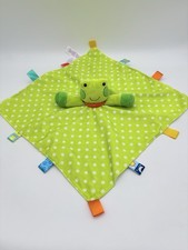 Taggies Frog Lovey Security Blanket Green Pol...
