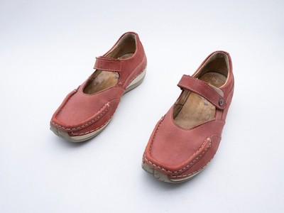 wolky Damen Ballerina Halbschuh Freizeitschuh Leder Rot Gr. 38 EU Art. 37513-40