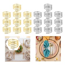 10 Pieces Napkin Rings Napkin Holder Buckles Multifunctional Tableware