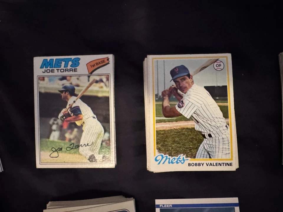 Lote de tarjetas de béisbol de los Mets de Nueva York años 70 - 90 Foto 3 de 4