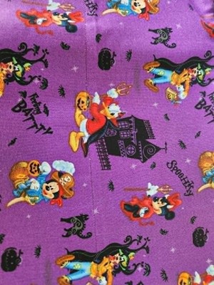 Set of 2 Completed Cotton Pillowcases! Handmade! Mickey & Friends! Feeling Batty