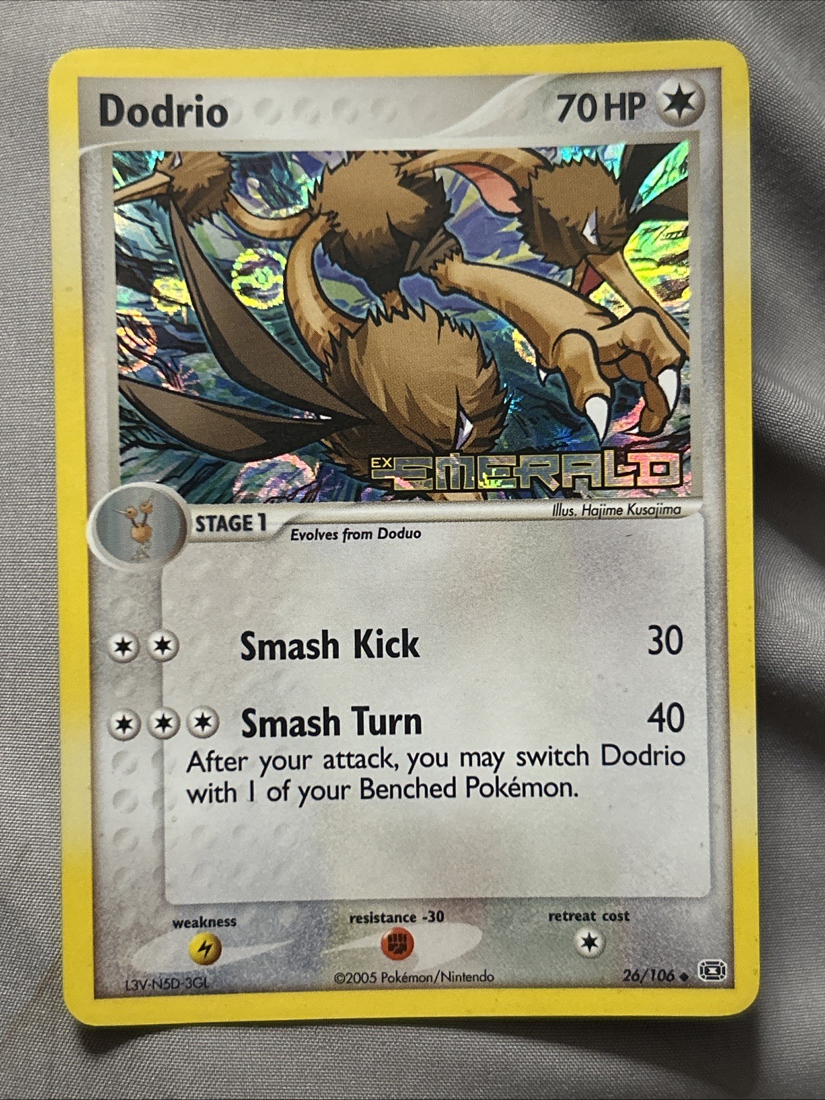Dodrio 26/106 Ex Emerald Stamped Pokemon Card LP