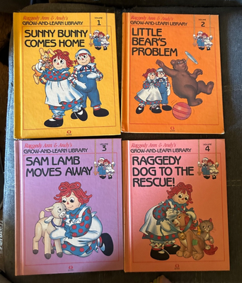 raggedy ann andy's grow and learn library complete set of 20 books