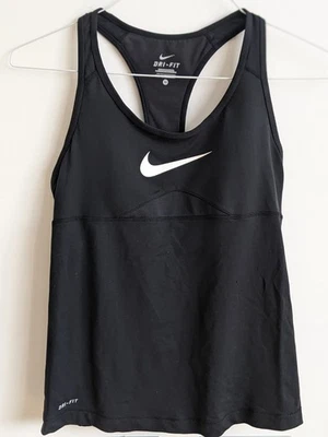 Nike Women's Racerback Gym Tanktop Size M Black Dri Fit - Image 1 of 2