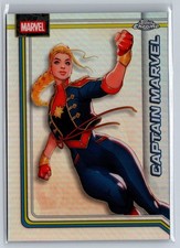 2026 Topps Chrome Marvel Comics #21 Captain Marvel Refractor