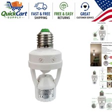 360  Detection Motion Sensor Light Socket E26/E27 - Easy Installation for Safety